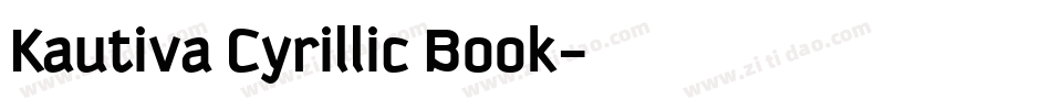 Kautiva Cyrillic Book字体转换